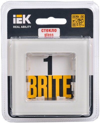 Рамка 1 пост IEK BRITE ванильный, вид