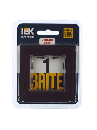 Рамка 1 пост IEK BRITE бронзовый, фото