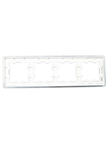 Рамка 4 поста IEK BRITE BR-M42-M-21-K47 алюминий, изображение