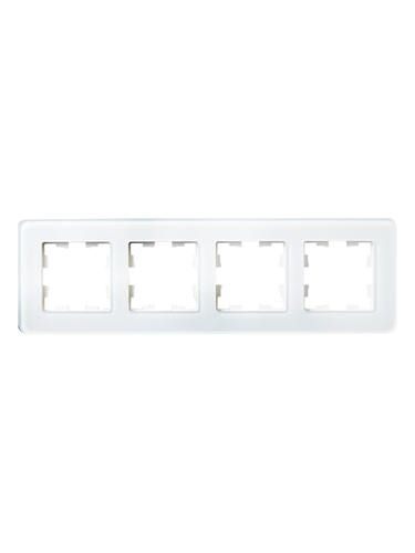 Рамка 4 поста IEK BRITE BR-M42-G-41-K01 белый, фотография