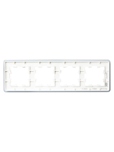 Рамка 4 поста IEK BRITE BR-M42-G-41-K01 белый, фотография