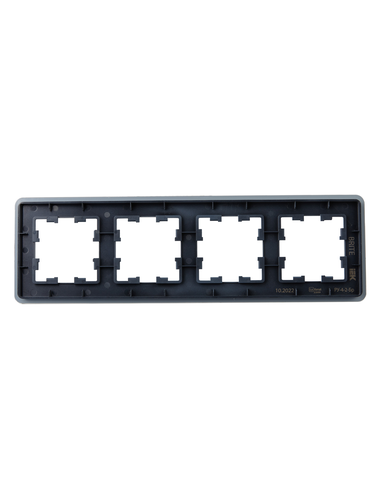Рамка 4 поста IEK BRITE BR-M42-G-41-K53 графит, изображение