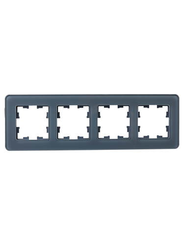 Рамка 4 поста IEK BRITE BR-M42-G-41-K53 графит, картинка