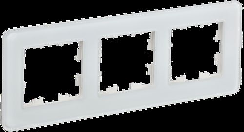 Рамка 3 поста IEK BRITE BR-M32-G-41-K01 белый, картинка