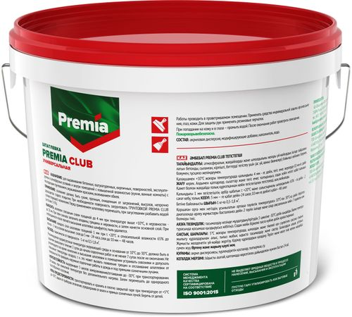 Шпатлевка Premia Club универсальная для наружных и внутренних работ ведро 17 кг, фото