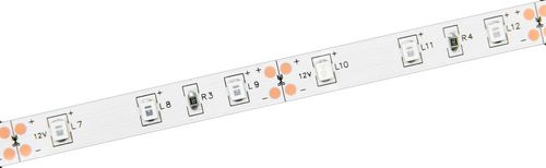 Светодиодная лента IEK SMD 2835 60LED IP20 12В 4,8Вт синий 5 м, крупный план