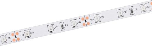 Светодиодная лента IEK SMD 2835 60LED IP20 12В 4,8Вт зеленый 5 м, крупный план