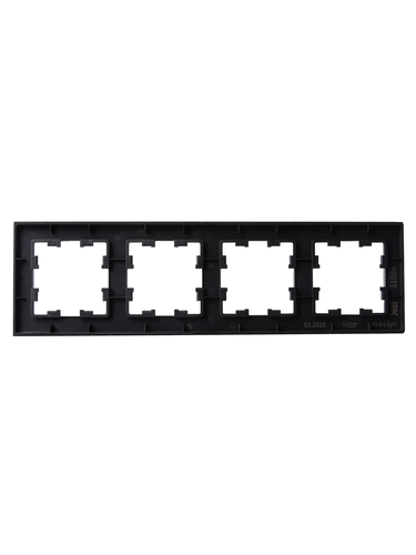 Рамка 4 поста IEK BRITE BR-M42-G-K02 стекло черное, вид