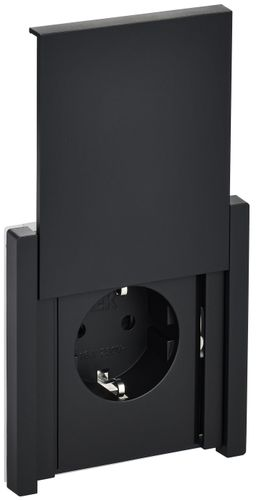 Розетка электрическая IEK FORTE&PIANO FP-R16-16-1-44-K02 черный, изображение