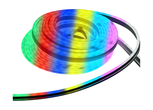 Лента IEK LED НЕОН компл. 220В 8Вт RGB IP65 7мм/10м, изображение