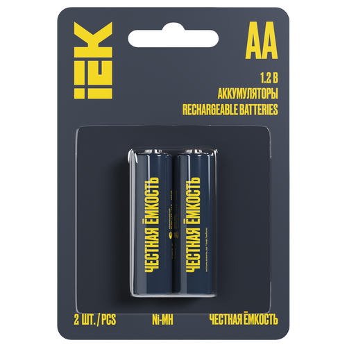Аккумулятор GREEN Ni-MH AA 2700мАч (2 шт/блистер) IEK, вид