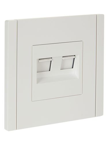 Розетка RJ-45 IEK FORTE&PIANO FP-K20-2-K01 белый, изображение