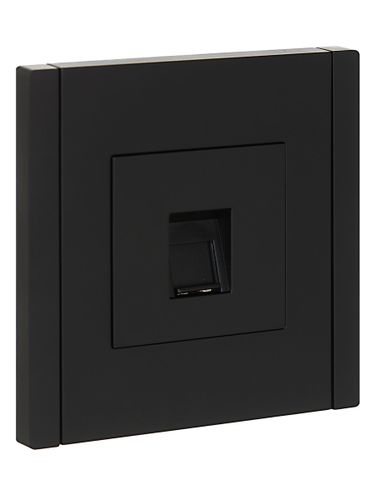 Розетка RJ-45 IEK FORTE&PIANO FP-K10-1-K02 черный, детальное фото