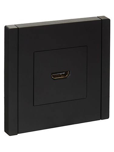 Розетка HDMI 1 пост IEK FORTE&PIANO черный, детальное фото