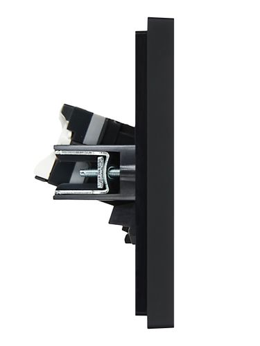 Розетка RJ-45 1 пост IEK FORTE&PIANO черный, крупный план