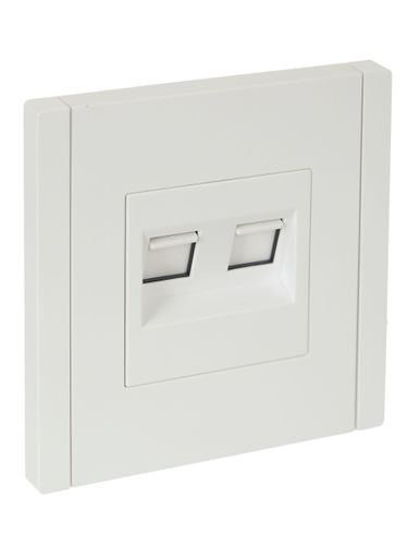 Розетка RJ-11,RJ-45 1 пост IEK FORTE&PIANO белый, картинка