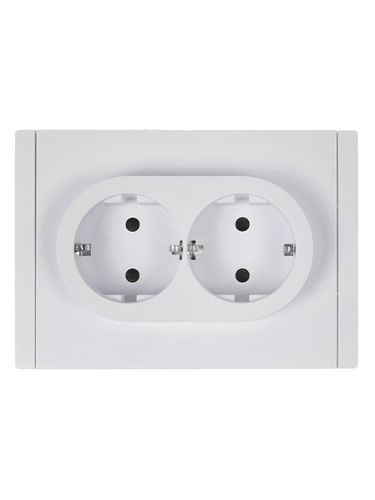 Розетка электрическая IEK FORTE&PIANO FP-R24-16-1-K01 белый, изображение