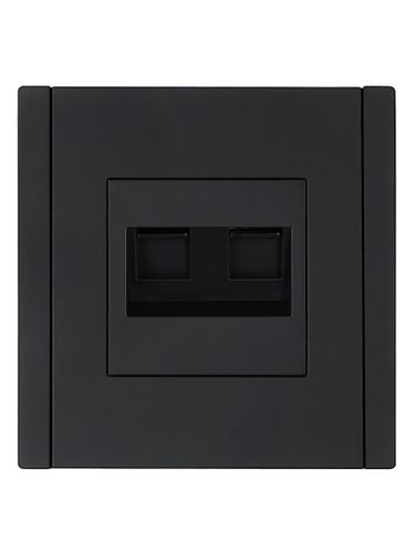 Розетка RJ-45 IEK FORTE&PIANO FP-K20-2-K02 черный, фото