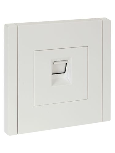 Розетка RJ-45 IEK FORTE&PIANO FP-K10-1-K01 белый, фотография
