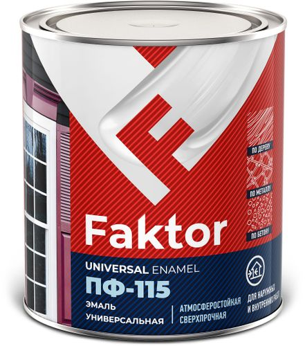 Эмаль FAKTOR пф-115 Зеленая банка 0,8 кг, картинка