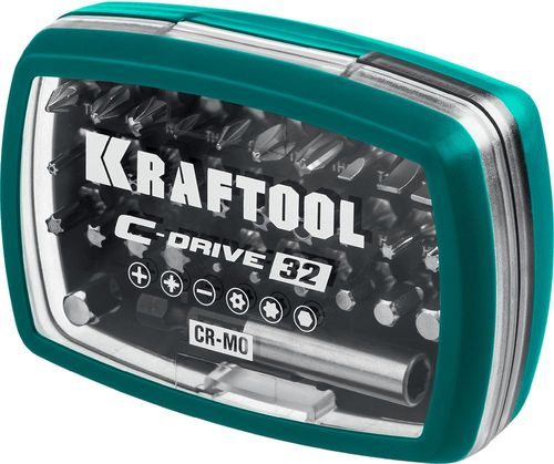 Набор бит KRAFTOOL многофункциональный 32 шт, вид