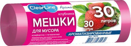 Мешки для мусора Clear Line ароматизированные 30 л 30 шт, крупный план
