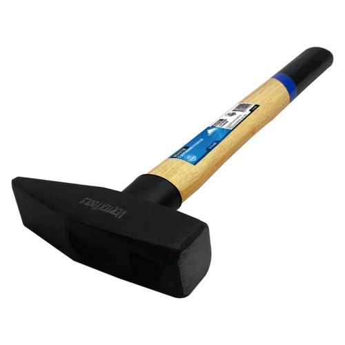 Слесарный молоток VERTEXTOOLS 600 г, квадратный боек, деревянная рукоятка 10-15-600, фотография