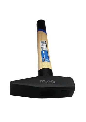 Слесарный молоток VERTEXTOOLS 800 г, квадратный боек, деревянная рукоятка 10-15-800, картинка