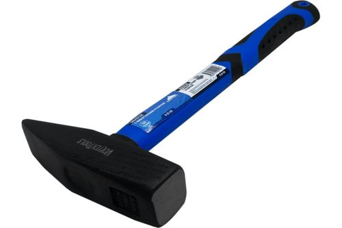 Слесарный молоток VERTEXTOOLS 400 г, фибергласовая обрезиненная рукоятка 10-20-400, картинка