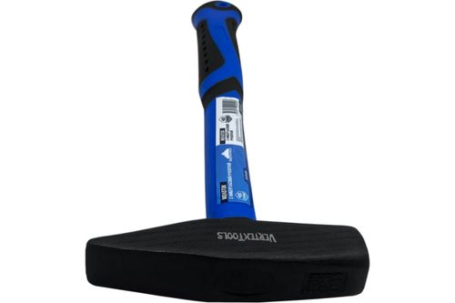 Слесарный молоток VERTEXTOOLS 400 г, фибергласовая обрезиненная рукоятка 10-20-400, изображение