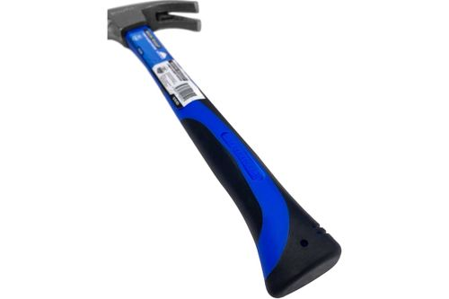 Молоток-гвоздодер VERTEXTOOLS 450 г, фибергласовая обрезиненная рукоятка 10-25-450, картинка