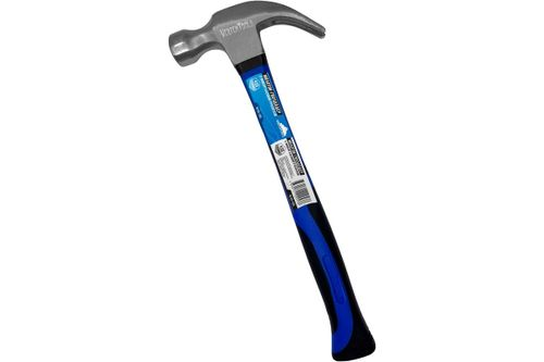 Молоток-гвоздодер VERTEXTOOLS 450 г, фибергласовая обрезиненная рукоятка 10-25-450, вид