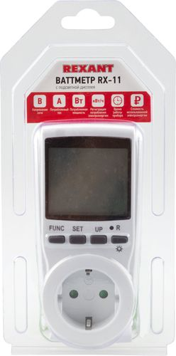 Ваттметр REXANT RX-11 16 А, фотография