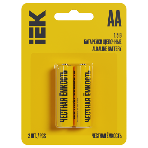 Батарейка щелоч. Alkaline LR06/AA (2 шт/блистер) IEK, картинка