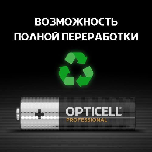 Батарейки алкалиновые 12AA/LR6 Professional Opticell, детальное фото