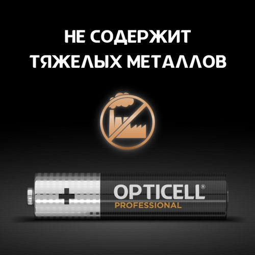 Батарейки алкалиновые 12AAA/LR03 Professional Opticell, крупный план