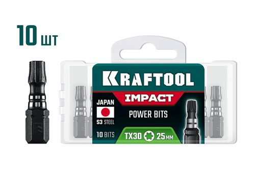 Биты KRAFTOOL 26195-30-25-s10, картинка