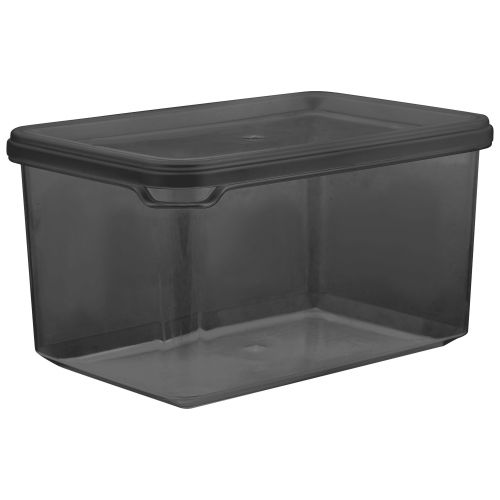 Банка для сыпучих продуктов PLAST TEAM black 0,55л прямоугольная, вид