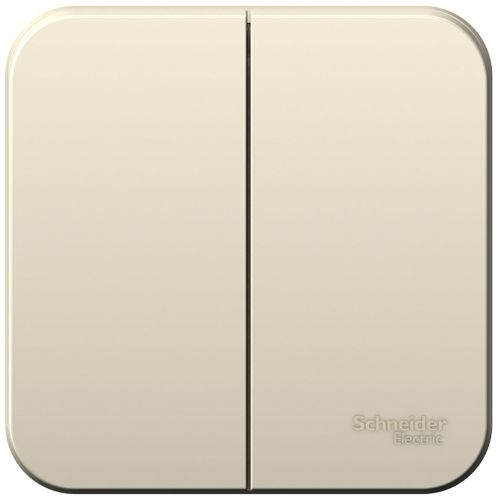 Выключатель 2-клавишный Schneider Electric BLANCA BLNVA105012 молочный, фото