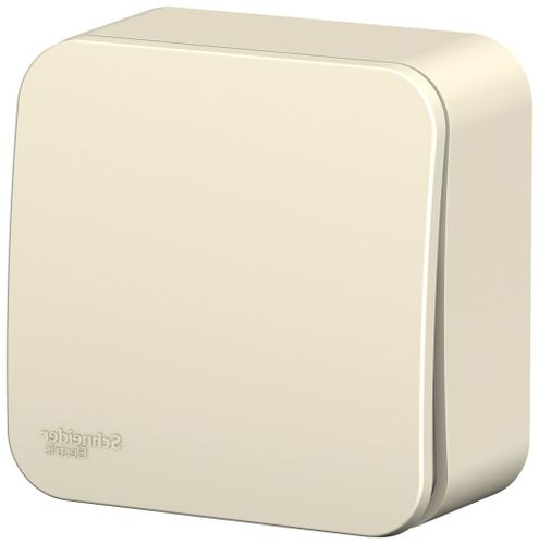 Выключатель 1-клавишный Schneider Electric BLANCA BLNVA101012 молочный, крупный план