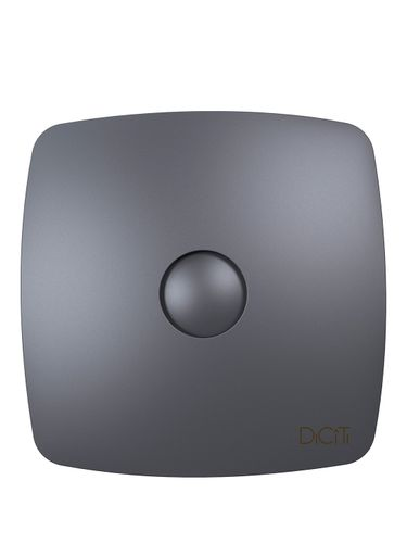 Вентилятор накладной DICITI RIO D100 обр.клапан Dark gray metal, фотография