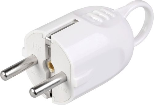 Вилка сетевая IEK ВПу11-01-Ст 250 В 16 А белая, вид