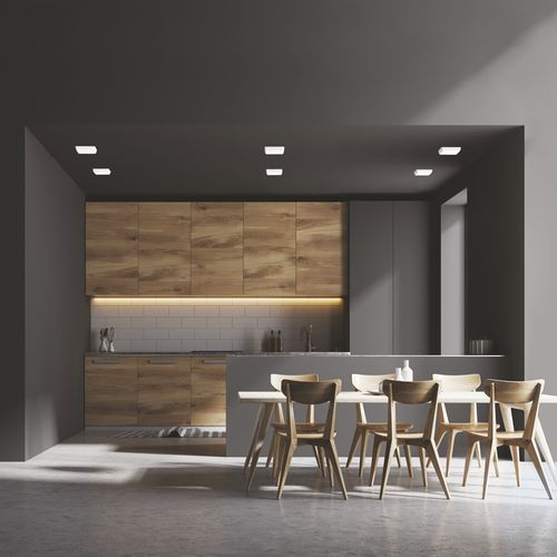 Встраиваемый светильник Gauss Frameless квадрат 9W, фотография