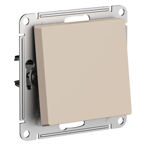 Выключатель 1-клавишный Systeme Electric Atlas Design 1712754 песочный, изображение