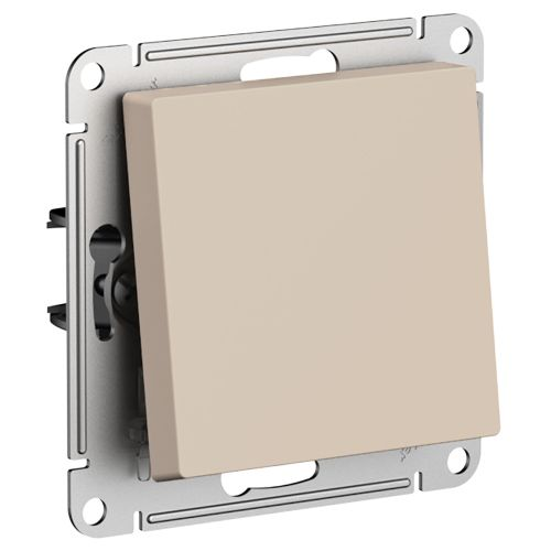 Выключатель 1-клавишный Systeme Electric Atlas Design песочный, фото