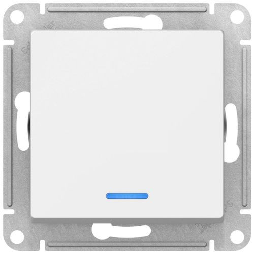Выключатель 1-клавишный Schneider Electric Atlas Design ATN000113 белый, вид