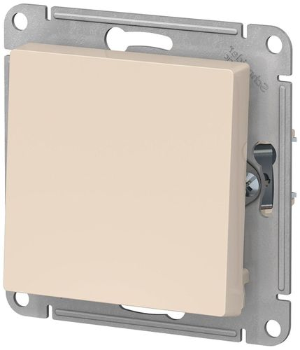 Выключатель 1-клавишный Schneider Electric Atlas Design бежевый, фотография