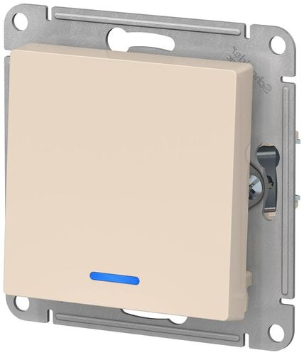Выключатель 1-клавишный Schneider Electric Atlas Design ATN000213 бежевый, изображение