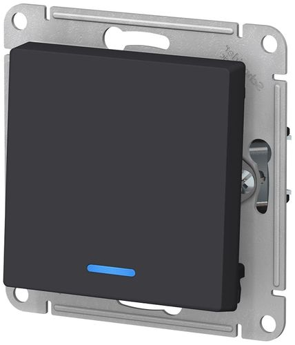 Выключатель 1-клавишный Schneider Electric Atlas Design ATN001013 карбон, вид