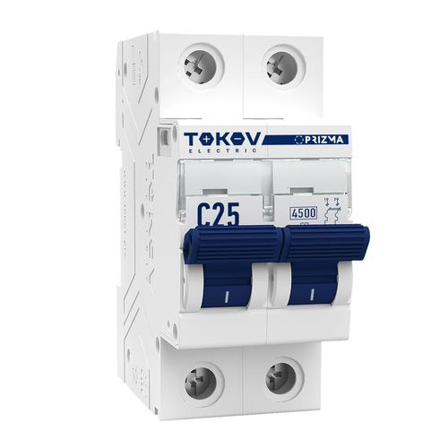 Выключатель автоматический модульный 2П 25А 4.5кА х-ка C TOKOV ELECTRIC TKE-PZ45-MCBI-2-25-C, изображение